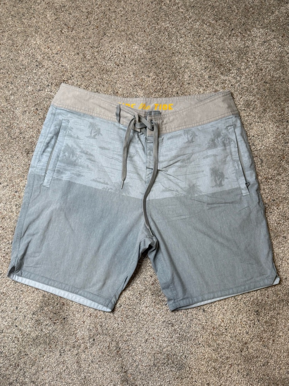 Blue Marsh Wear Swim Trunks with tie Waistband and Pockets